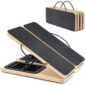 Slant Board,Foldable Calf Stretcher Board,Cloud Design,Wooden,Stretching Board for Squats,9 Adjustable Slant Board for Knees Ankle Heel Feet Leg,for All