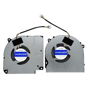 Replacement New Laptop CPU+GPU Cooling Fan for CLEVO NH50EA NH50RA Series EGC-77110V1-0AH EFC-70110V1-0AH DC5V 0.5A Fan