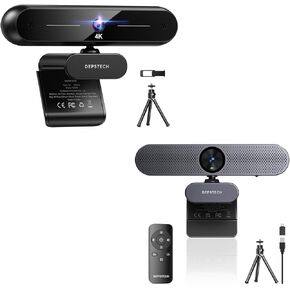 DEPSTECH 4K Webcam, DW40 Autofocus Webcam with Microphone and DW50 4K Webcam with Remote Control