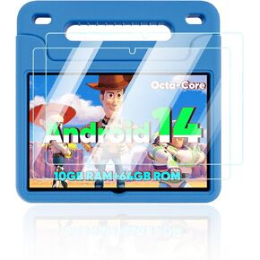 Screen Protector for WXUNJA C3-EVA-2 Kids Tablet Android 14 Tablet for Kids 10.1 inch,Anti-Scratch 9H Hardness Touch Sensitive 2.5D Rounded Edges Bubble Free Easy to Install,2 Pack.