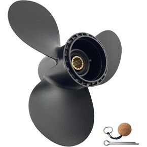 11 1/2×11 11 5/8×12p 11 1/2×13p 11 3/8×14p 11×15p OEM Upgrade Aluminum Outboard Motor Boat Propeller fit Suzuki Engines 35-65 HP, 13 Spline Tooth