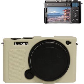 Rieibi Silicone Case for Panasonic Lumix DC-S9 Camera Case with 2PCS Screen Protector,Lightweight Camera Case for Panasonic Lumix S9 Case