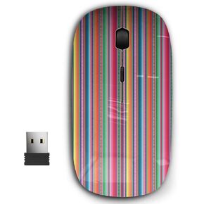 2.4G Ergonomic Portable USB Wireless Mouse for PC, Laptop, Computer, Notebook with Nano Receiver ( Detail Mexican Color )
