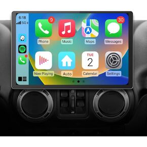 11.5 inch Car Radio Stereo for Dodge RAM 1500 2500 3500 2009 2010 2011 2012 Jeep Wrangler JK 2007-2018 Android 12 Wireless CarPlay Android Auto