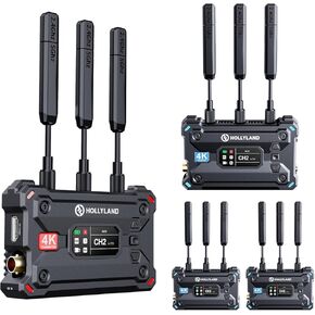 Hollyland Pyro S (1 Transmitter + 3 Receiver) Wireless HDMI SDI Video Transmission System