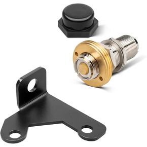 Anina CB Antenna Spare Tire Mount for Jeep JK Wrangler & Wrangler JKU Unlimited 2007-2018 NMO Connector NMO to UHF PL259 Coax Adapter Kit Low Loss Assembly with NMO Antenna Mount Cap