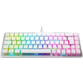 ROCCAT Vulcan II Mini JP ISO Gaming Keyboard, Wired White/White, Optical, Linear Mini (65%), RGB, Windows 7 or Later