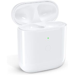 Charging Case for AirPods 1st and 2nd Generation, Charger for Airpod 1st/2nd Earphone, Replacement Built-in 450 mAh Battery, Support Wireless & Wired (Case 1/2)