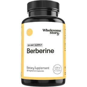 Wholesome Story Berberine Supplement 1500mg | Berberine HCl 500mg Per Capsule | 97% Standardized Purity | Support for Metabolic Profiles, Hormonal Balance | 90 Vegetarian Berberine Capsules