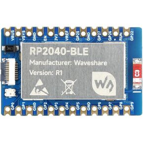 Waveshare RP2040-BLE Development Board, Raspberry Pi Microcontroller Development Board, Based On RP2040, Supports Bluetooth 5.1 Dual Mode, Single Board Only