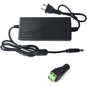 AC100-240V to DC 12V 5A 60W Power Supply Adapter LED Driver Converter Transformer with 5.5 x 2.5mm Plug for LED Strip Light，CCTV Security Camera System