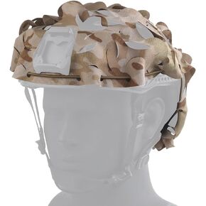 Tactical Fast Helmet PJ BJ MH Breathable Mesh Camo Tactical Helmet CoverTactical Gear Fast Helmet Cover in Size M/L