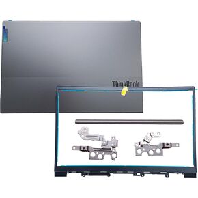 5CB1B34808 5CB1B34807 5B30S18986 5H50S28995 Replacement Laptop LCD Back Cover Top Case Rear Lid with Hinges Cover and Hinges and Front Bezel Frame for Lenovo ThinkBook 15 G2 G3 ITL/are/ACL Sliver