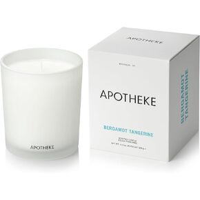 شموع معطرة فاخرة للمنزل من أبوثيكي، نجيل الهند الأبيض - شمعة برطمان للعلاج العطري مع مزيج شمع الصويا in Kuwait
