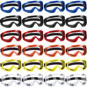 Xuhal 24 Pieces Kids Safety Goggles, Adult Science Goggles Boys Girl Protective Lab Goggle for Home Classroom Work(Colorful)