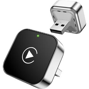 Wireless CarPlay Adapter for iPhone, 2025 Upgrade Convert Wired to Wireless Apple CarPlay Adapter, Mini Size USB Design for Cars with USB-A & Type-C Extension Cables, Stable Control, Plug and Play