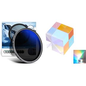 NEEWER 67mm Variable ND Filter ND2-ND400 (1-9 Stops), Neutral Density Filter, Multiple Coatings, Water and Scratch Resistant, CY006 Crystal Included