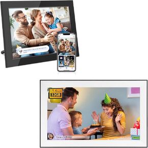 10.1" and 15.6" WiFi Digital Picture Frame, Digital Photo Frame with 32GB Storage and SD Card Slot