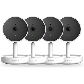 blurams Cameras for Home Security, 2K Security Camera, 2-Way Talk, Human/Sound Detect,Siren | Cloud/Local Storage, Compatible with Alexa, Google Assistant, IFTTT, 4 Pack