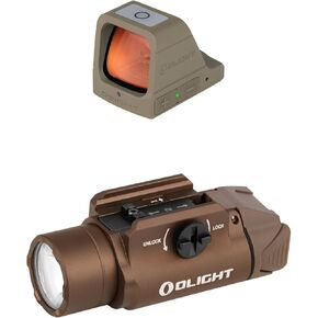 OLIGHT Osight 3 MOA Rechargeable Red Dot Open Reflex Sight with Charging Cover Bundles PL-3R Valkyrie Rechargeable Tactical Light