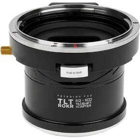 Fotodiox Pro TLT ROKR - Tilt/Shift Lens Mount Adapter Compatible with Bronica SQ Mount Lenses to fit Hasselblad X-System (XCD) Mount Mirrorless Cameras