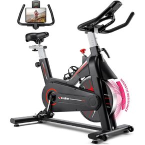 Exercise Bike, WENOKER Stationary Bike for Home/Indoor Cycling Bike, Indoor Bike with Silent Belt Drive, Heavy Flywheel and Digital Display for Home Gym Cardio Workout Training