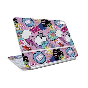 Skin Compatible with Apple Magic Keyboard for iPad Air 11-inch (M3) 2025 - Papercraft Blue - Premium 3M Vinyl Protective Wrap Decal Cover - Easy to Apply | Crafted in The USA by MightySkins