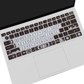 غطاء لوحة المفاتيح لطيف لـ Dell Inspiron 14 5410 5415 5418 5420 5425 5430 7415 7420 7425 7430/13 5310 5320/16 5635 5630 5620 5625 7635 7620/Latitude 3320 3420 ، Sun and Moon
