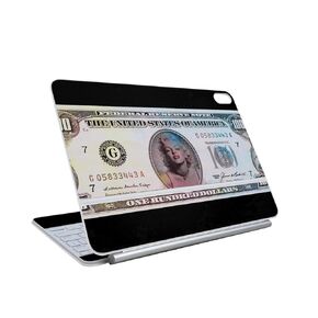 Glossy Glitter Skin Compatible with Apple Magic Keyboard for iPad Air 13-inch (M3) 2025 - Black Gator Skin - Premium 3M Vinyl Protective Wrap Decal Cover - Easy to Apply | MMade in The USA