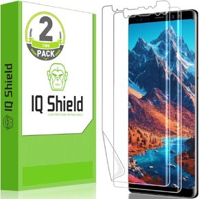 واقي شاشة IQShield متوافق مع Samsung Galaxy Note 8 (حزمة 2) (Case Friendly) (وليس زجاجي) مضاد للطفلة واضحة TPU