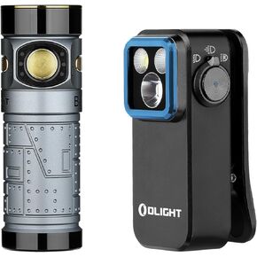 OLIGHT Oclip Pro EDC Flashlight Clip-on Bundle with Baton4 Rechargeable LED Pocket Light
