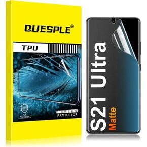 2 Pack for Samsung Galaxy S24 Ultra Matte Screen Protector [Not Glass], HD Clear, Anti-Scratch, Anti-Glare, Support fingerprint