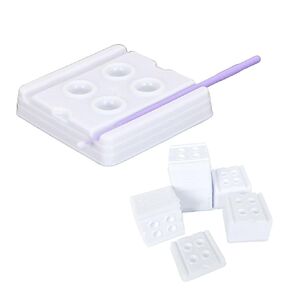 SNAWOP Dental Mixing Wells Plastic Disposable 2/4 Wells Bonding Composite Adensive Mixing Trays (2 Wells)