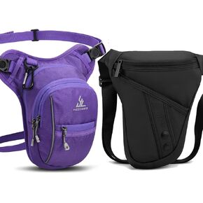 Peicees Leg Bag for Men Fanny Packs Women Men’s Outdoor Thigh Bags Motorcycle Ride Crossbody Backpack Shoulder Sling Pack Camping Hiking Cycling Riding
