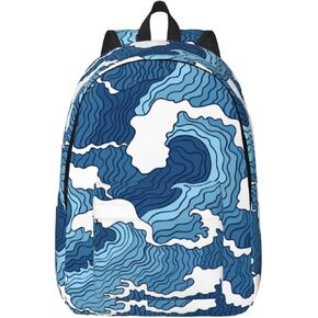 Fun Money Dollar Novelty Backpack for Girls Boys Women Lightweight Canvas Bookbag Casual Daypack for Travel Outdoor Camping, 15 Inch