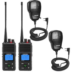 SAMCOM FPCN30A Radios 2 Packs with Waterproof Speaker Mic