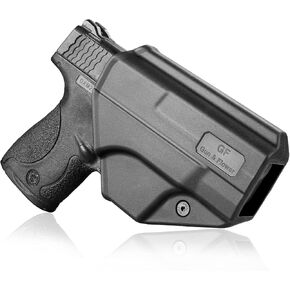 M&P Shield Holster - Polymer OWB Fit S&W M&P 9mm/.40, Fast Draw/Quick Release, 360 Adjustable. Right Hand