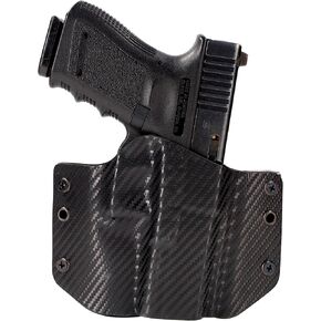 Black Carbon Fiber OWB Holster (Right-Hand, Springfield Hellcat PRO)