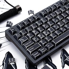 Sumgsn 150 مفاتيح مجموعة كاملة من المانجا كبسف مجموعة PBT صبغة الكرز sub canvas keycap ملاءمة ل 60 ٪ 65 ٪ 75 ٪ 95 ٪ لوحة مفاتيح الكرز MX