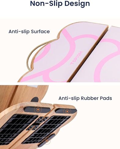 Slant Board,Foldable Calf Stretcher Board,Cloud Design,Wooden,Stretching Board for Squats,9 Adjustable Slant Board for Knees Ankle Heel Feet Leg,for All in Saudi Arabia