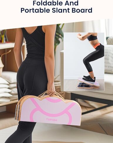 Slant Board,Foldable Calf Stretcher Board,Cloud Design,Wooden,Stretching Board for Squats,9 Adjustable Slant Board for Knees Ankle Heel Feet Leg,for All in Saudi Arabia