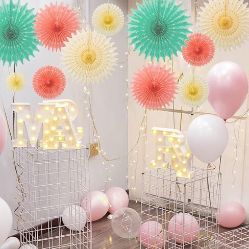 SUNBEAUTY 10 Pcs Candy Hanging Paper Fans Decorations Christmas Candy Party Classroom Decorations Candy Land Party Decoration Candy Decorations Paper Fans for Christmas Birthday Baby Shower in Kuwait