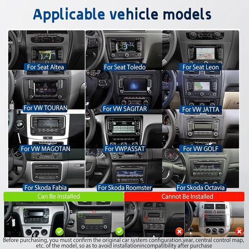 8 Core 4G+64G CAR RADIO لـ VW PASSAT JETTA TIGUAN GOLF MK5 MK6 T5 EOS POLO مع CARPLAY اللاسلكي Android Auto ، 9 بوصة 1280 * 720P IPS شاشة تعمل باللمس in Saudi Arabia