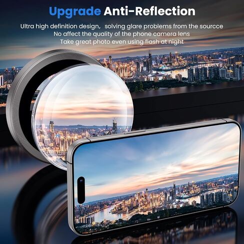 YARE for iPhone 16 Pro/iPhone 16 Pro Max Camera Lens Protector,9H Tempered Glass Screen Protector,Metal Individual Camera Cover Accessories,Case Friendly in Saudi Arabia