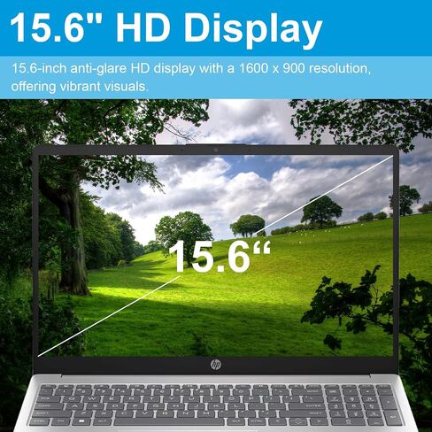 HP LAPTOP ، 15.6 "HD Display Business Business Captops ، Intel Core I5-1334U ، 32GB RAM ، 2TB SSD ، Iris XE Graphics ، WiFi 6 ، Bluetooth ، Fast Charge ، Win 11 Pro ، Silver in Kuwait