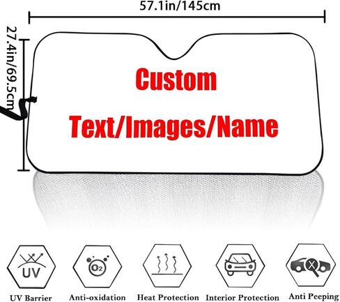 Funny Cat Print Car Sun Shade Windshield Cute, Fashion Foldable Car Front Window Sunshades for Most Sedan SUV Trucks in Kuwait