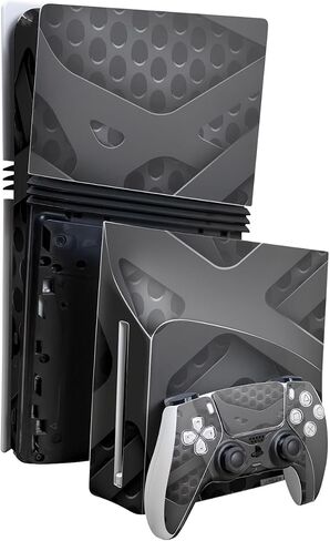 Skin Compatible with PlayStation 5 Pro Bundle + Disc Drive for PS5 - Cabin Stripes - Premium 3M Vinyl Protective Wrap Decal Cover - Easy to Apply | Crafted in The USA by MightySkins in Saudi Arabia