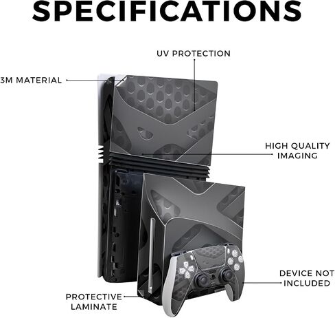 Skin Compatible with PlayStation 5 Pro Bundle + Disc Drive for PS5 - Cabin Stripes - Premium 3M Vinyl Protective Wrap Decal Cover - Easy to Apply | Crafted in The USA by MightySkins in Saudi Arabia