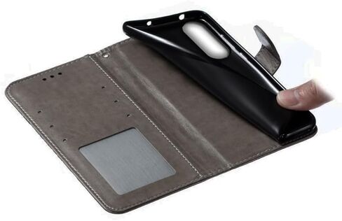 for Google Pixel 6 (2021) Case Wallet with Card Holder Kickstand Magnetic Soft Leather Flip Fold Case for Google Pixel 6 Cover (Gray) in Kuwait