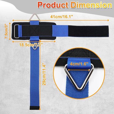 J Bryant Fitness Wrist Straps for Weightlifting and Cable Machines - Premium Padded Wrist Cuffs with Sturdy Triangle Buckle Ideal for Arm Training Tricep Extensions Upright Rows and Recovery Workouts in Kuwait